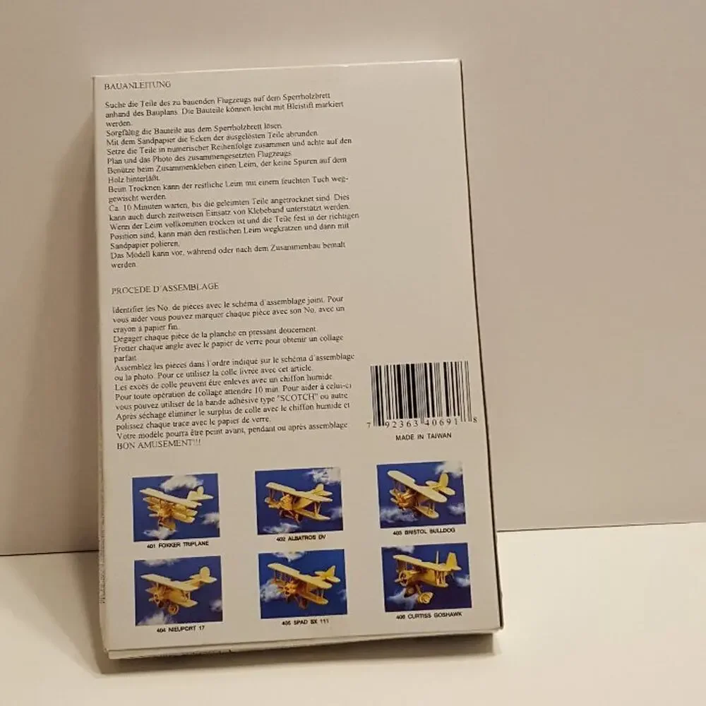 Legends of the AIR 404 Fokker Triplane Model Wooden Aircraft Miniature Model Kit